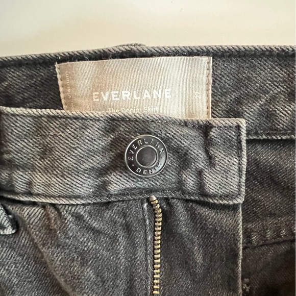 Everlane The Denim Skirt in Black - Picture 6 of 8